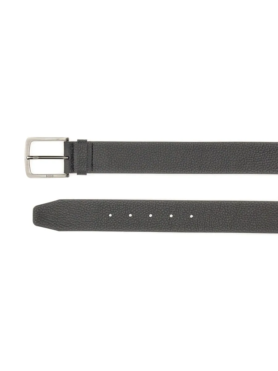 Reversible Textured Leather Belt