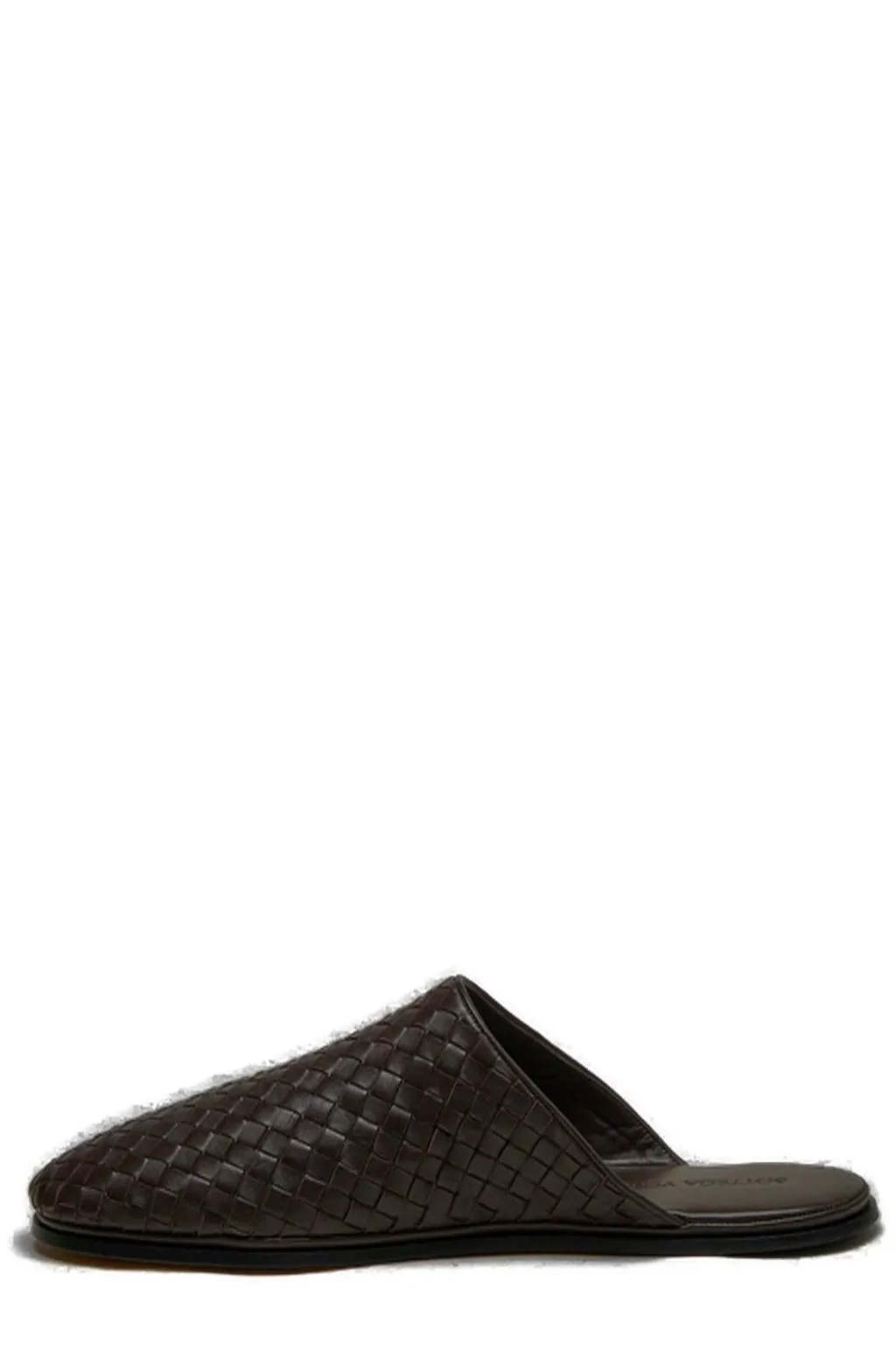 Intrecciato Leather Mules