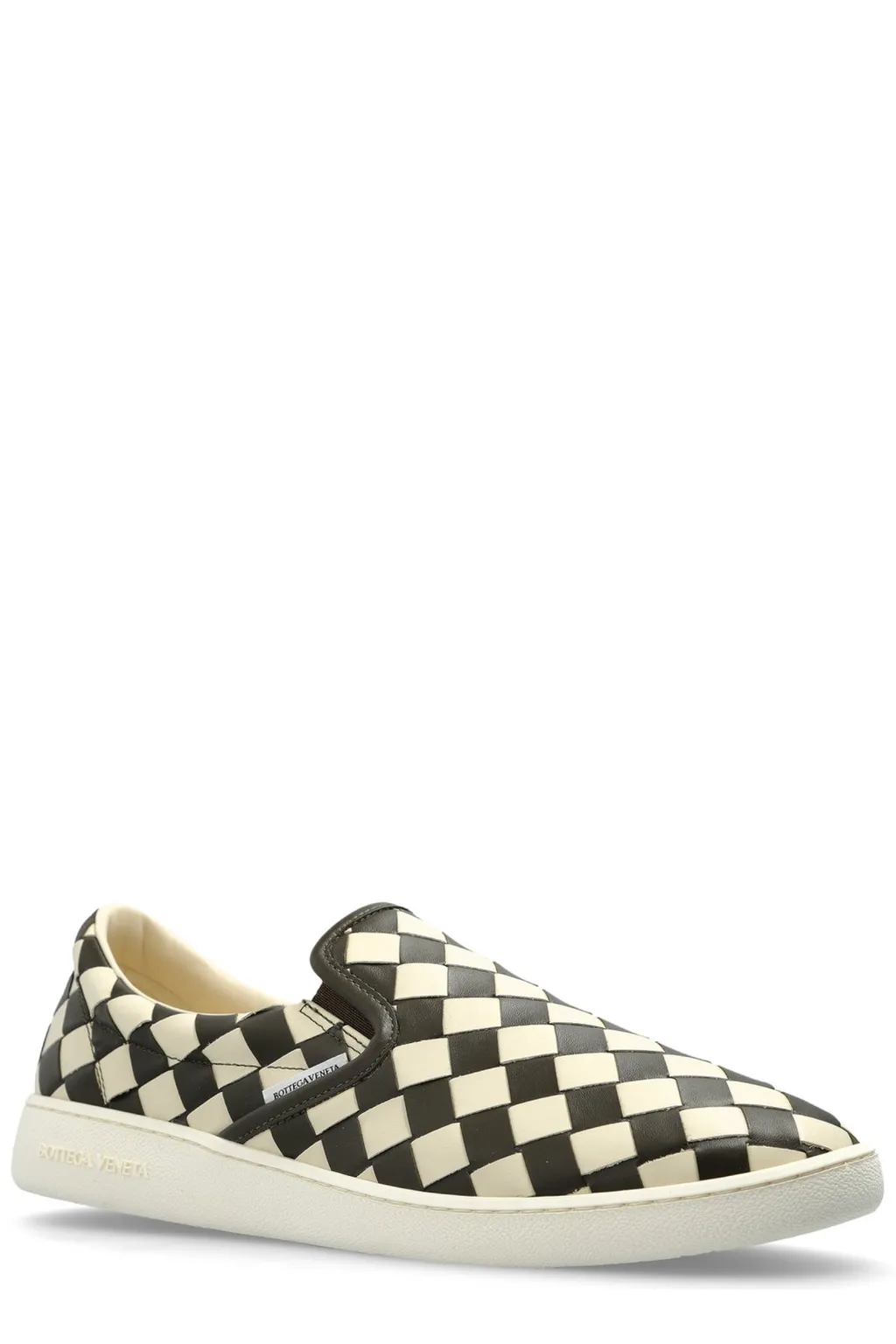 Checkerboard Slip-On Sneakers
