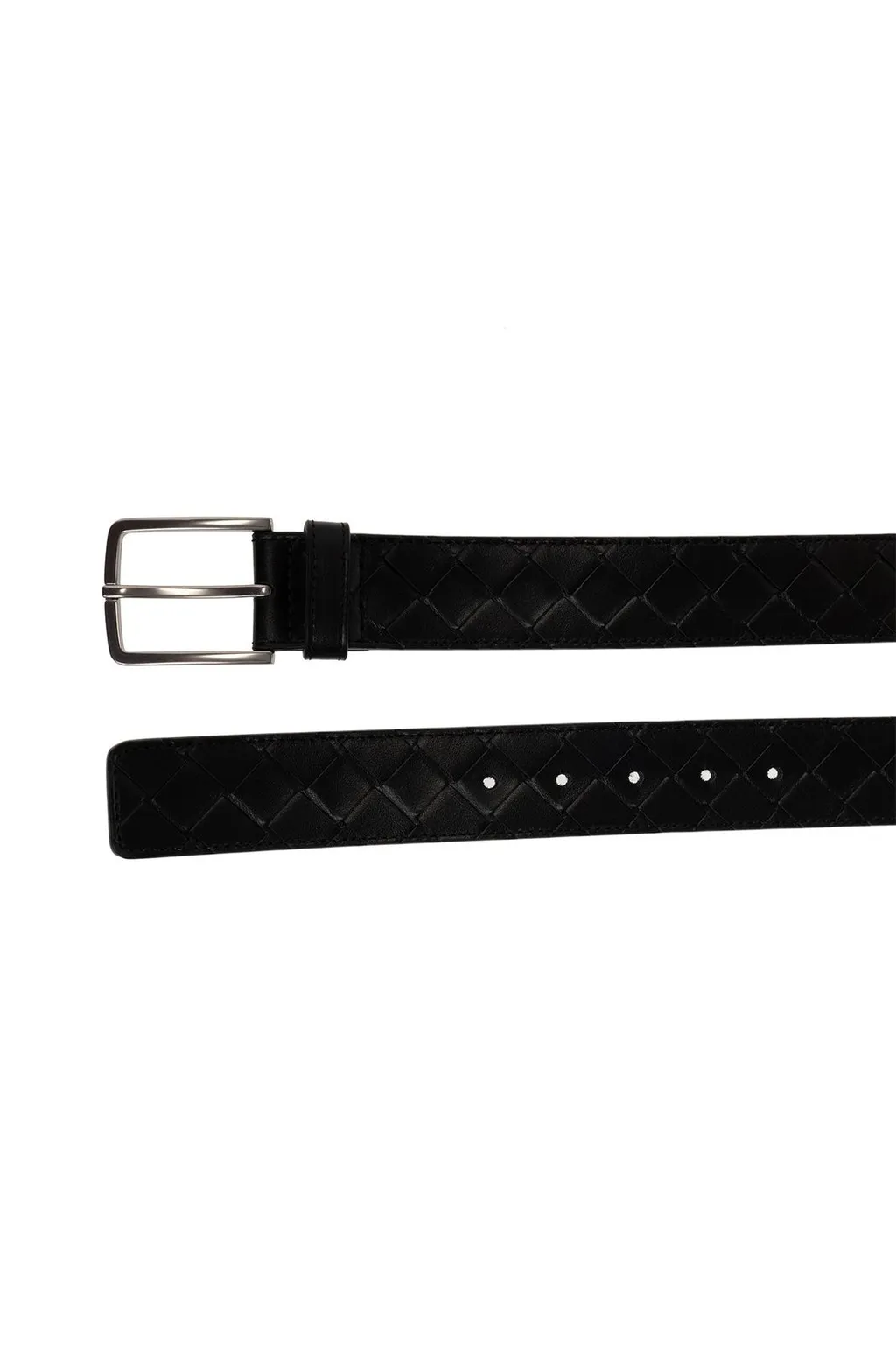Intrecciato Leather Belt