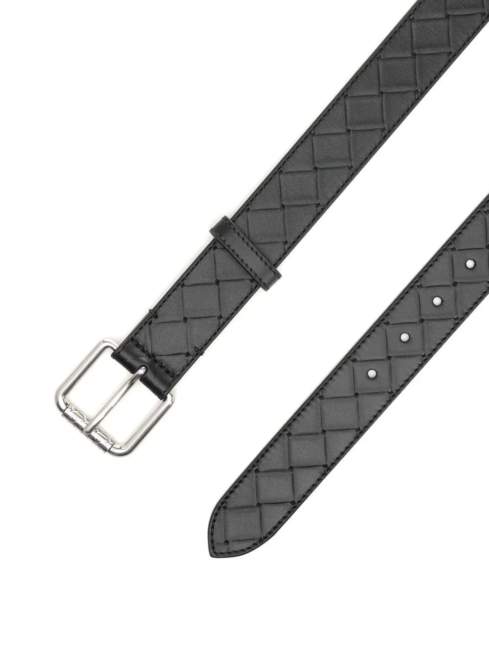 Intrecciato Leather Belt