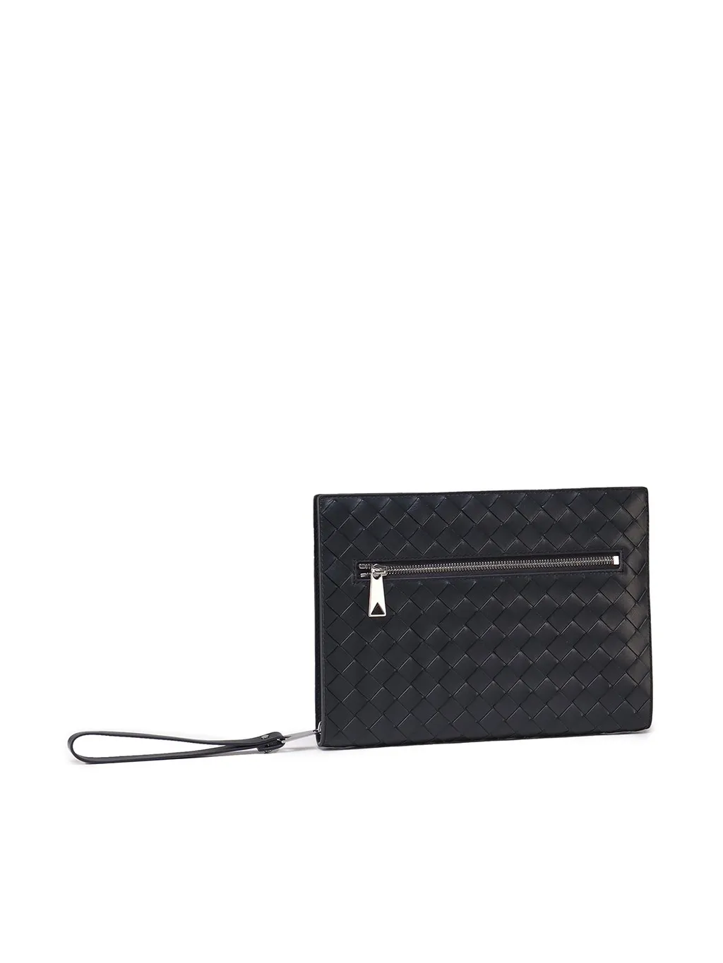 Intrecciato Leather Pouch