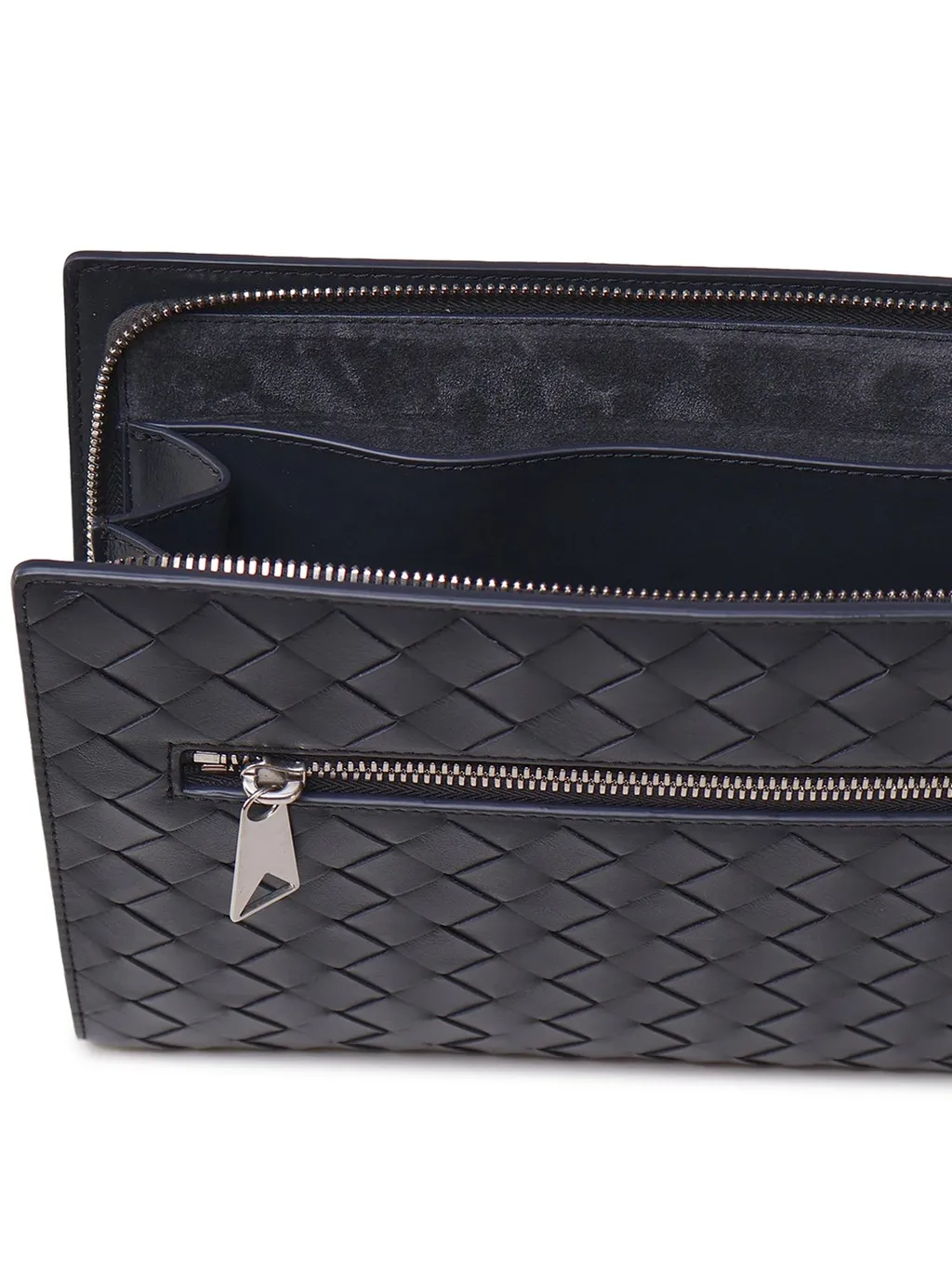 Intrecciato Leather Pouch
