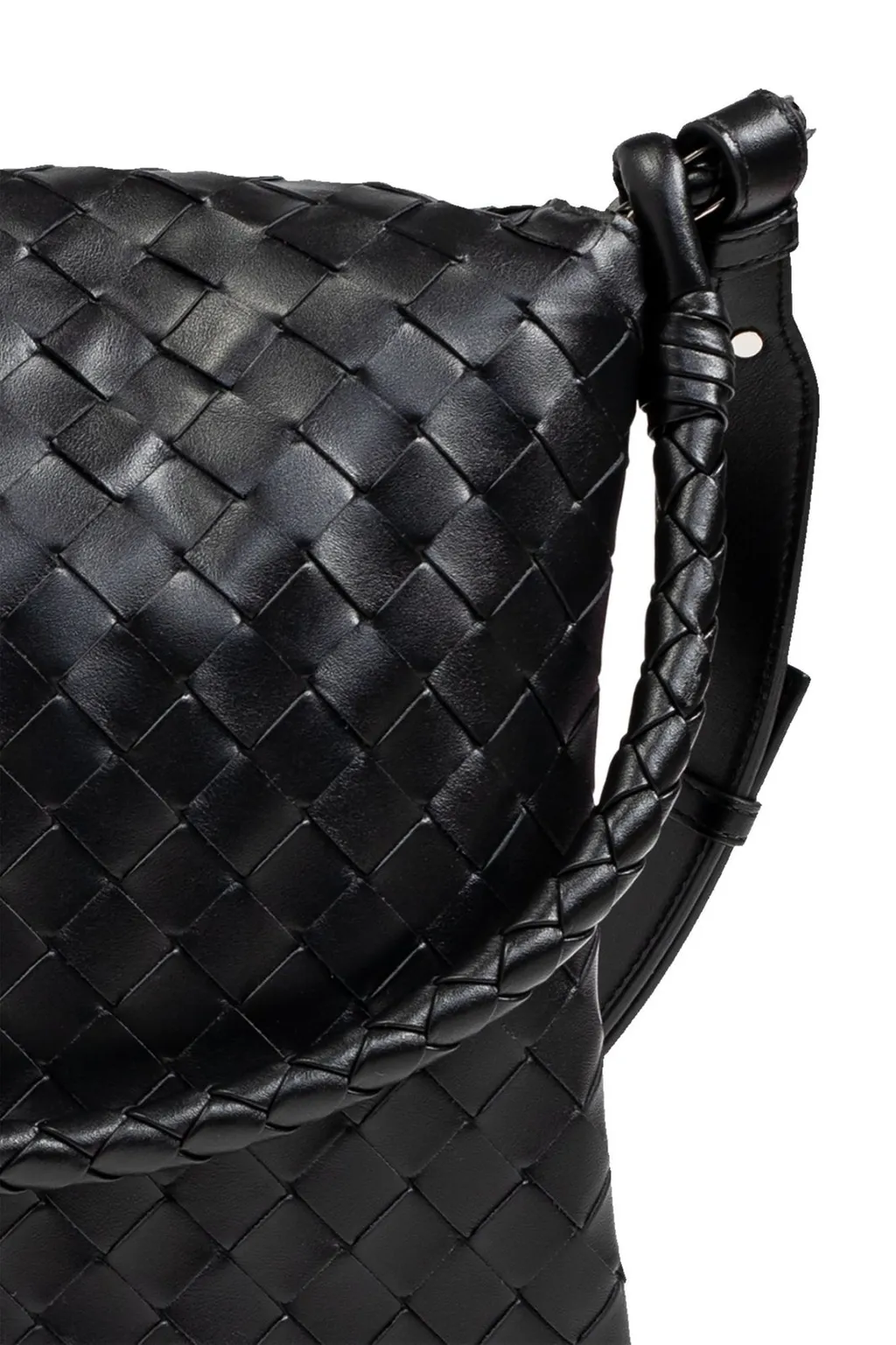 Intrecciato Leather Shoulder Bag