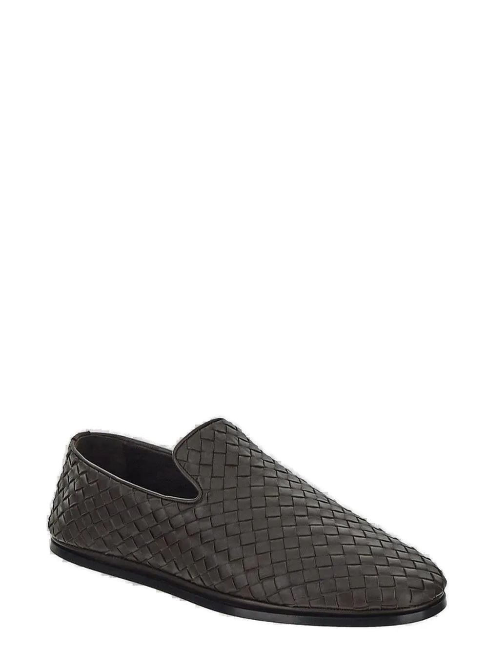 Woven Leather Loafers