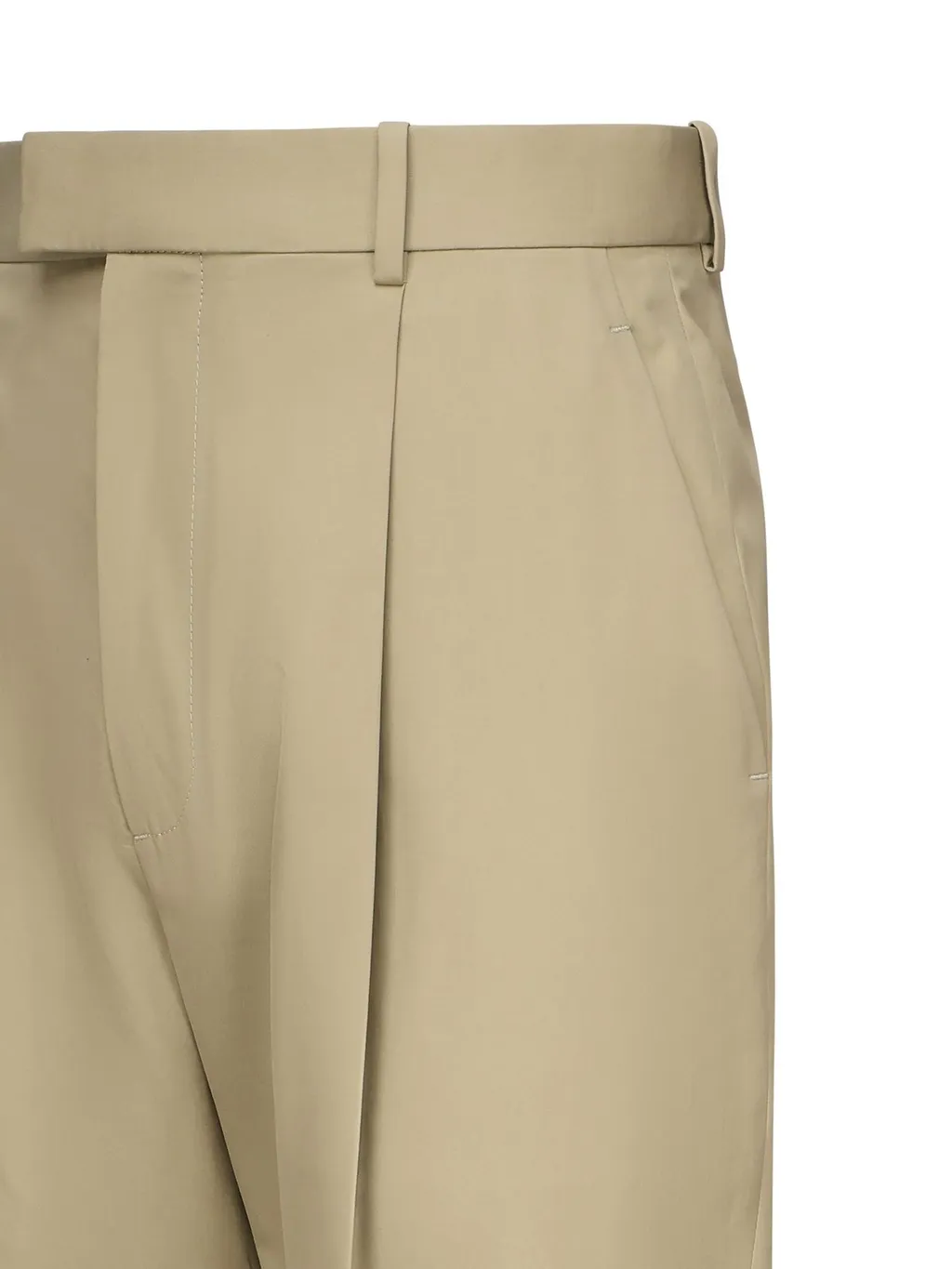 High-Waisted Pleated Trousers