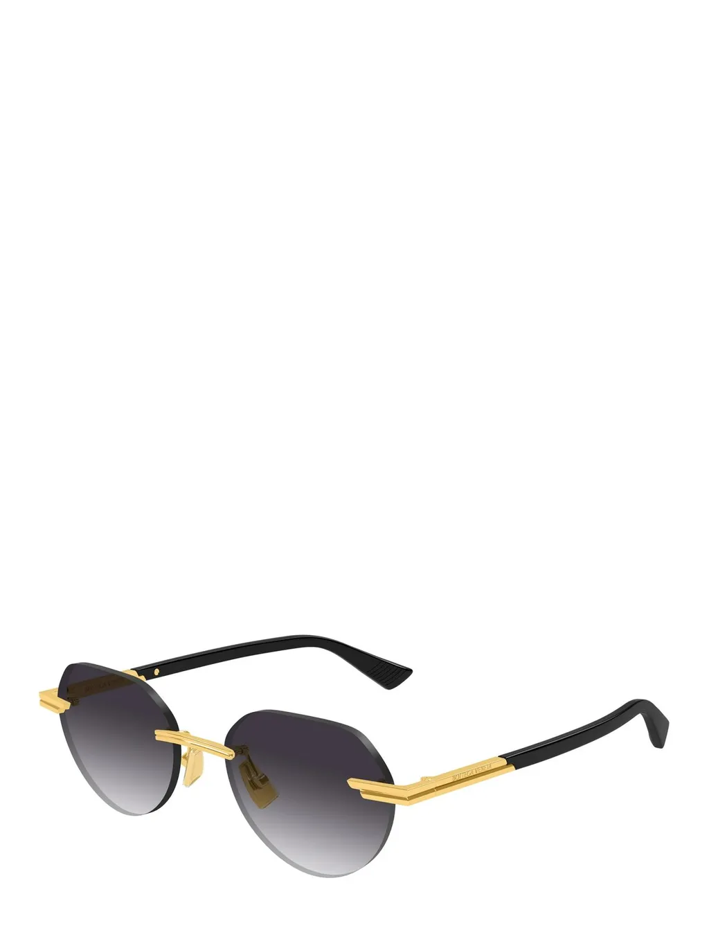 Rimless Hexagonal Sunglasses