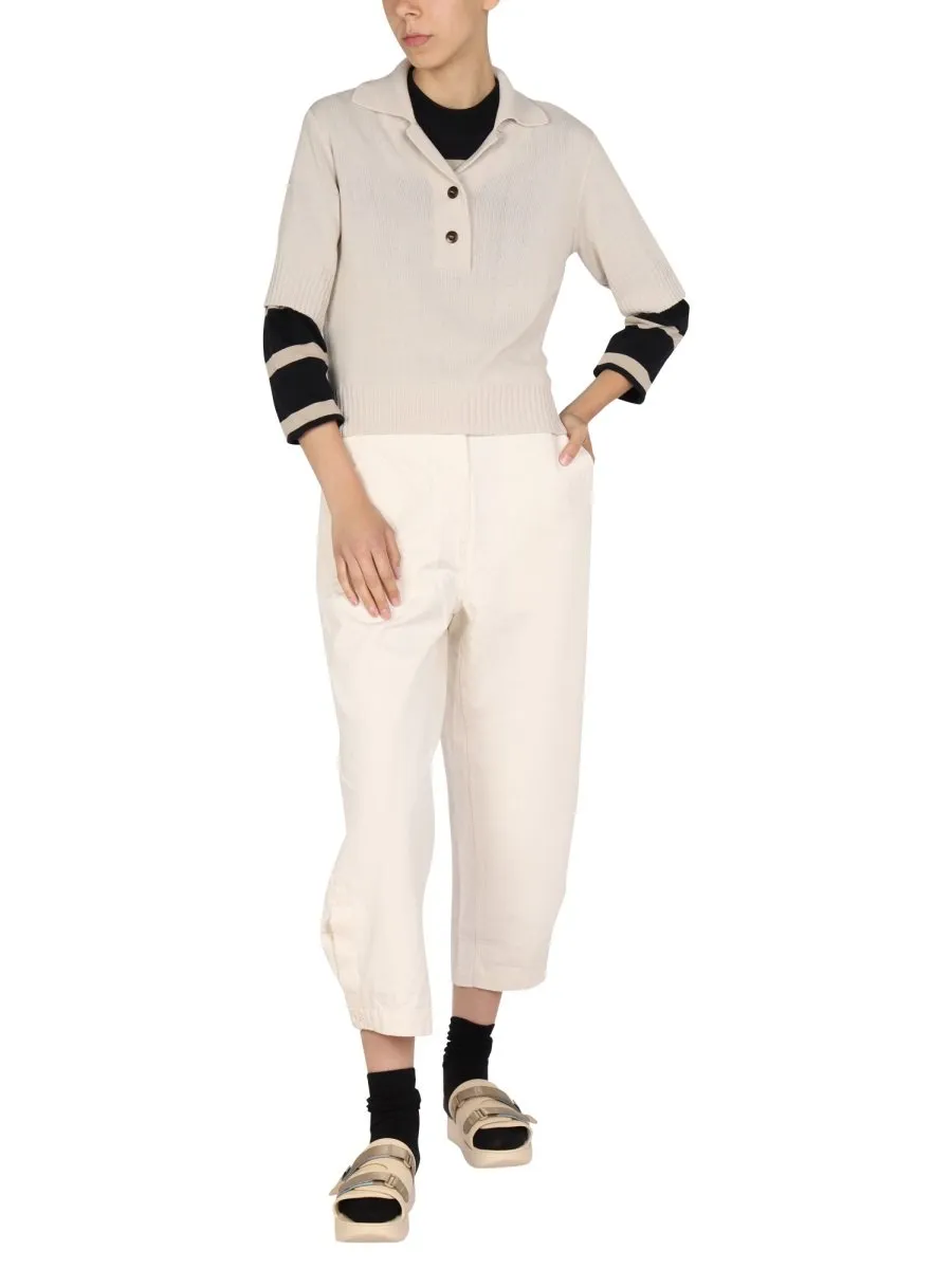 Collared Knit Top