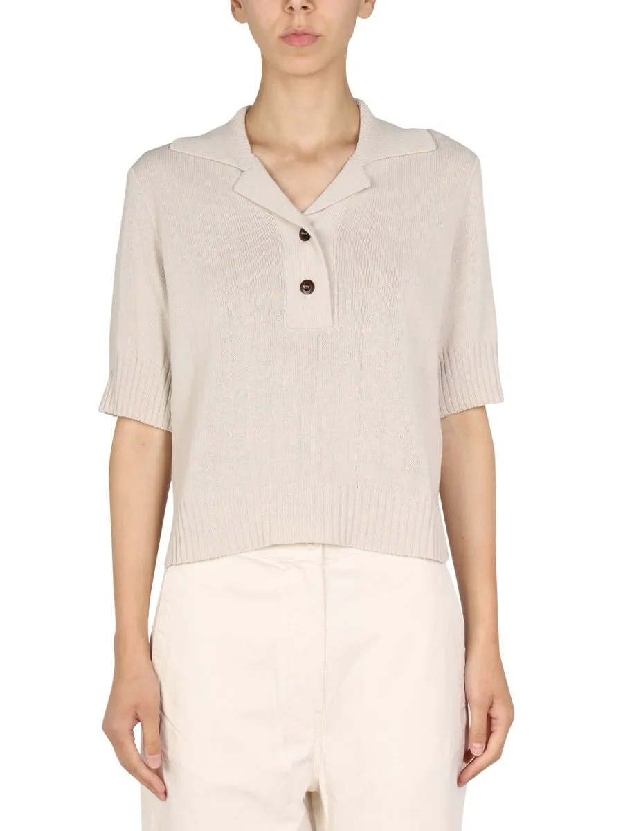 Collared Knit Top