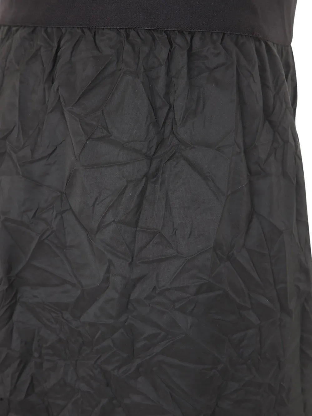 Crinkled Wide-Leg Trousers