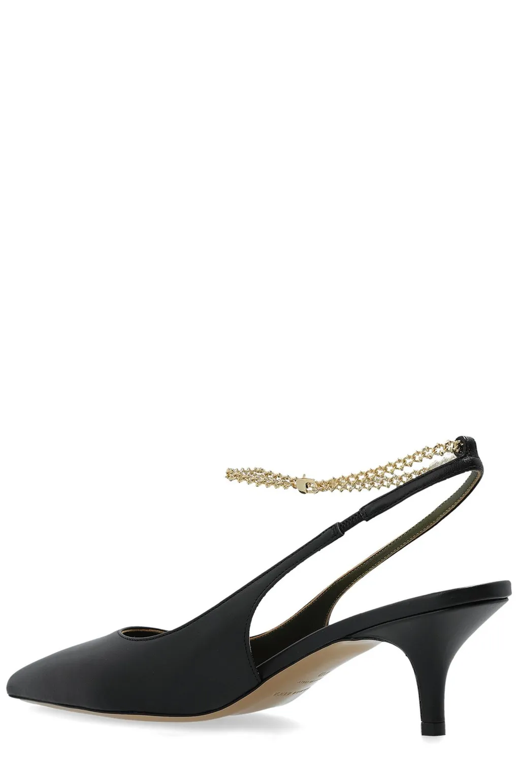 Slingback Pumps With Crystal Ankle Strap