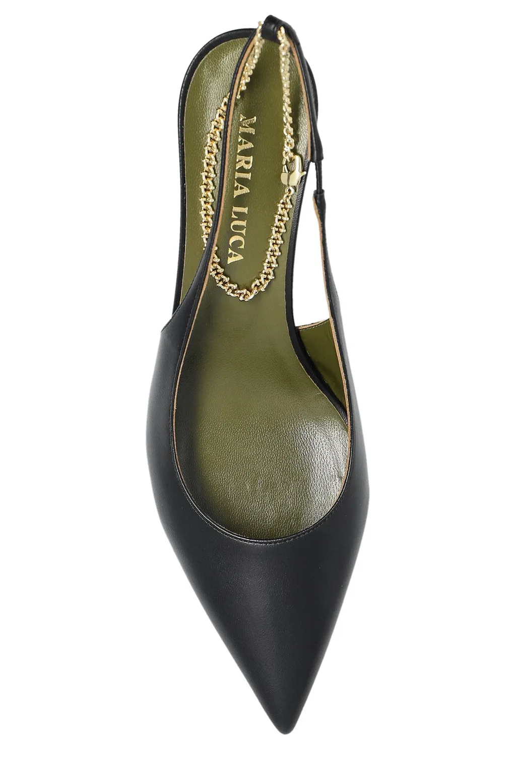 Slingback Pumps With Crystal Ankle Strap
