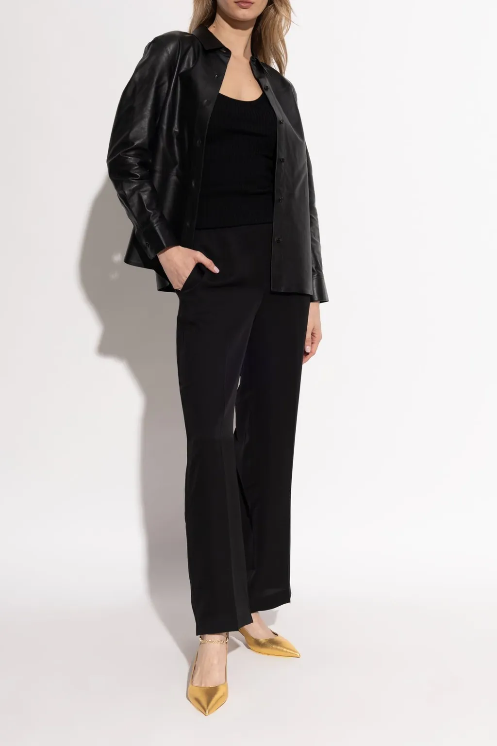 Slingback Pumps With Crystal Ankle Strap