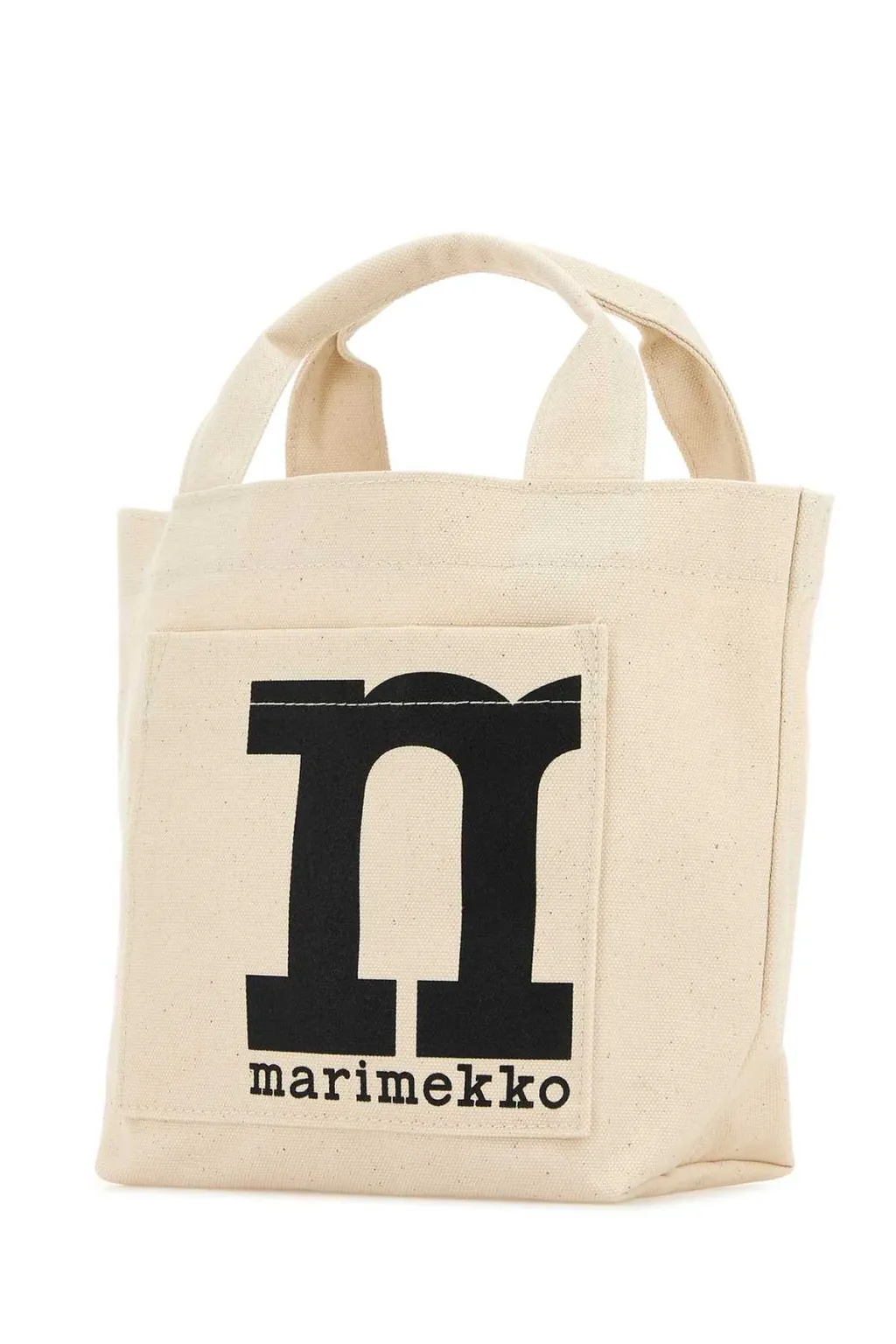 Logo Print Canvas Tote Bag