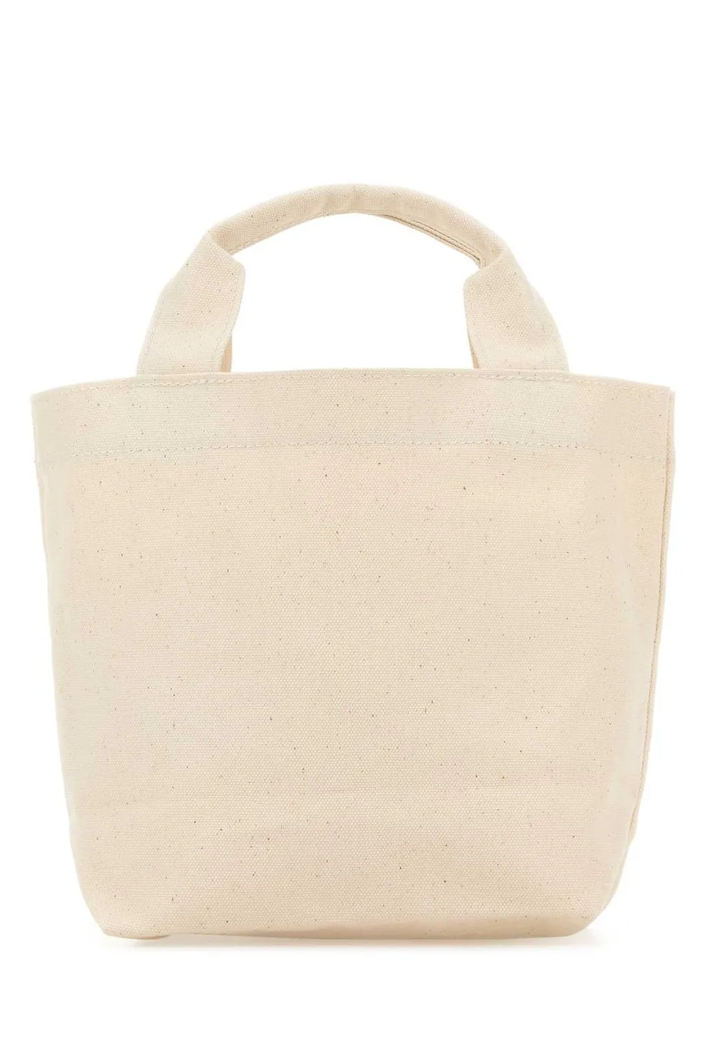 Logo Print Canvas Tote Bag