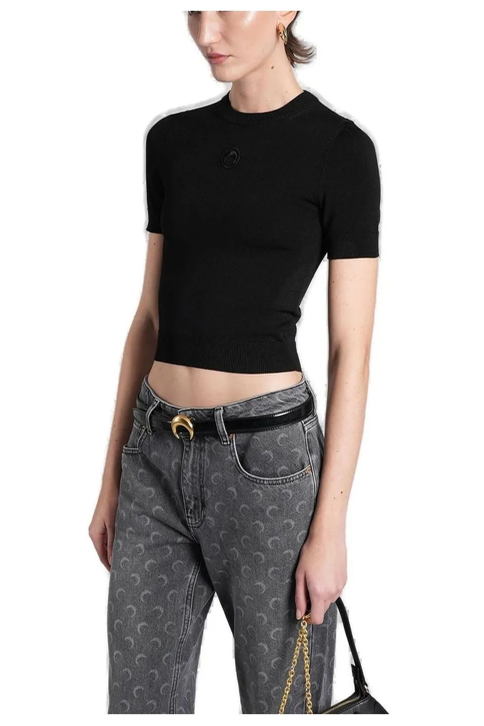 Cropped Knit Top