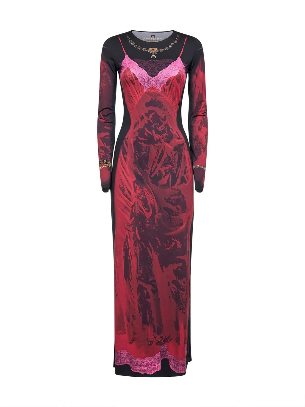 Long Sleeve Printed Dress