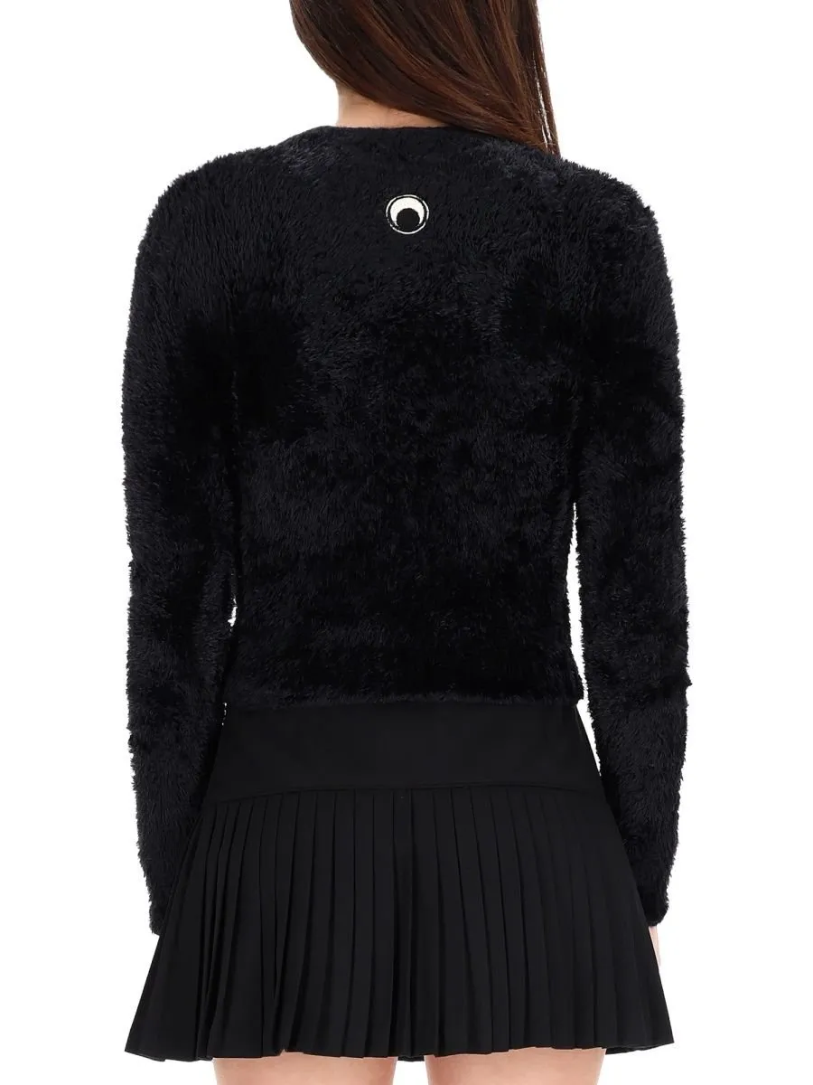 Fuzzy Cropped Sweater