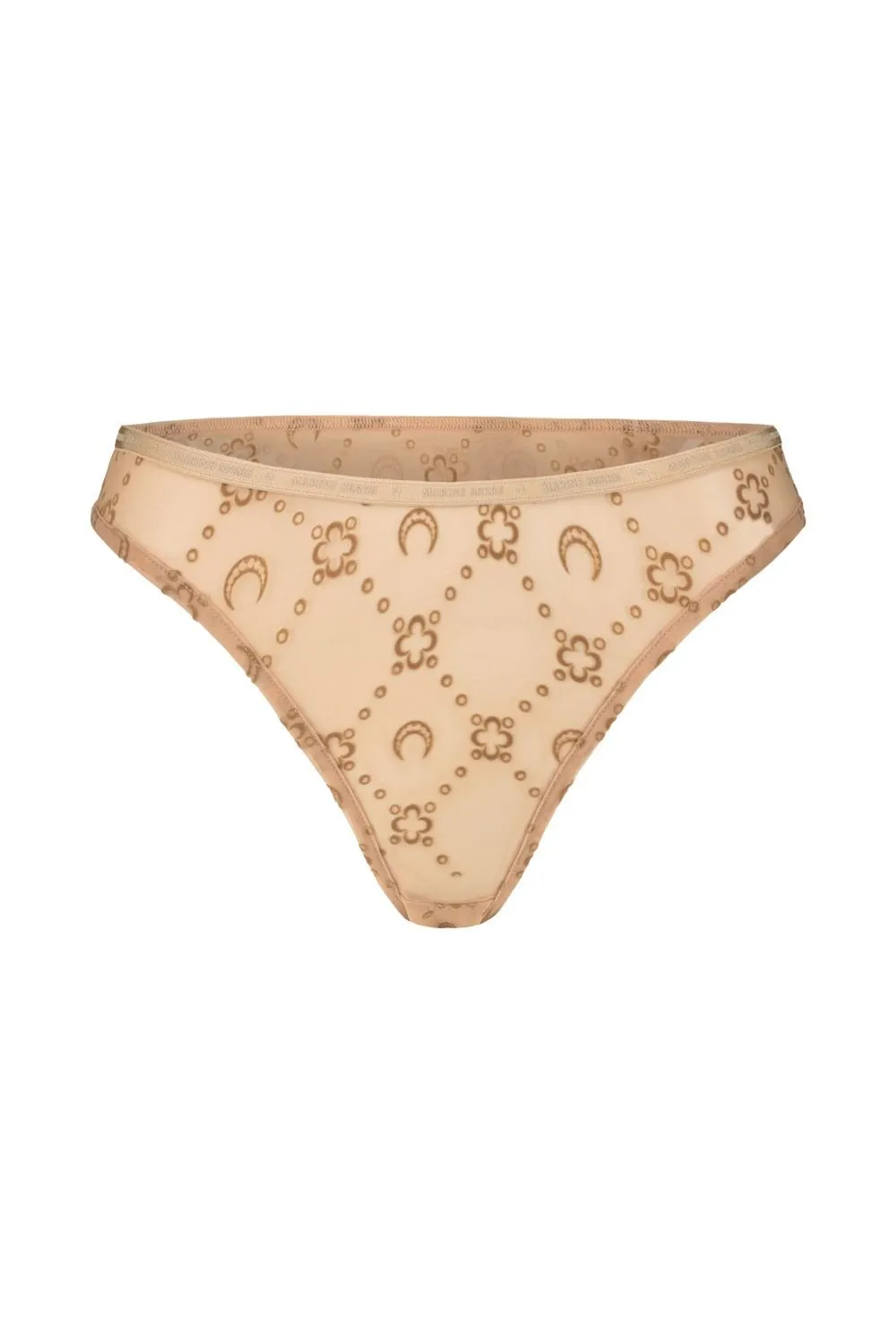 Thong With Moon And Flower Print