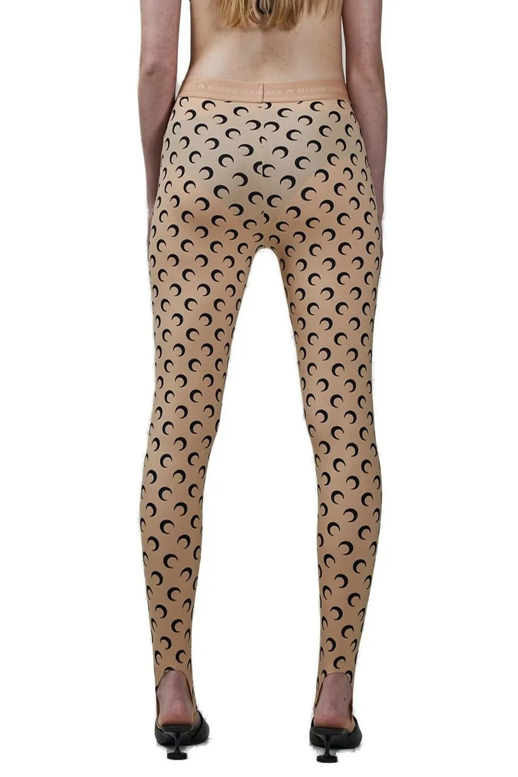 Leggings With All-Over Moon Print