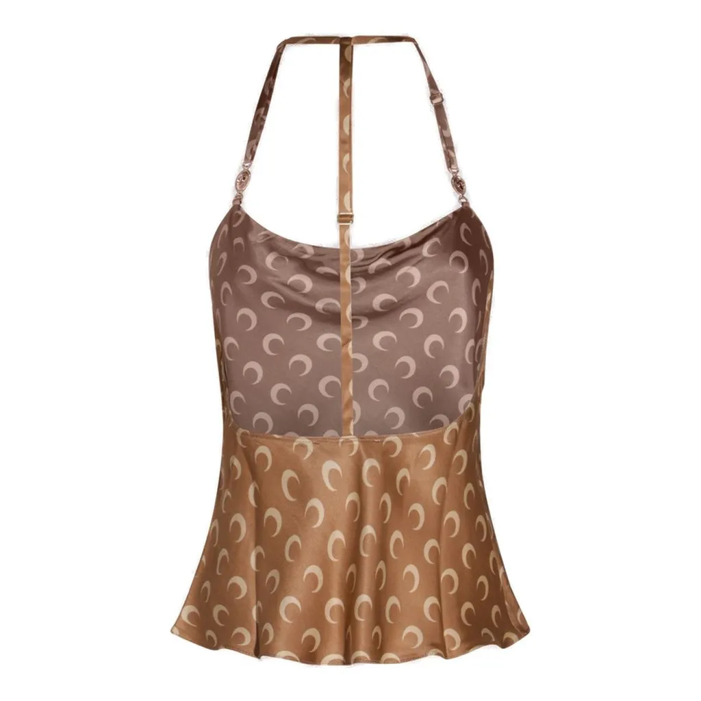 Cowl Neck Halter Top
