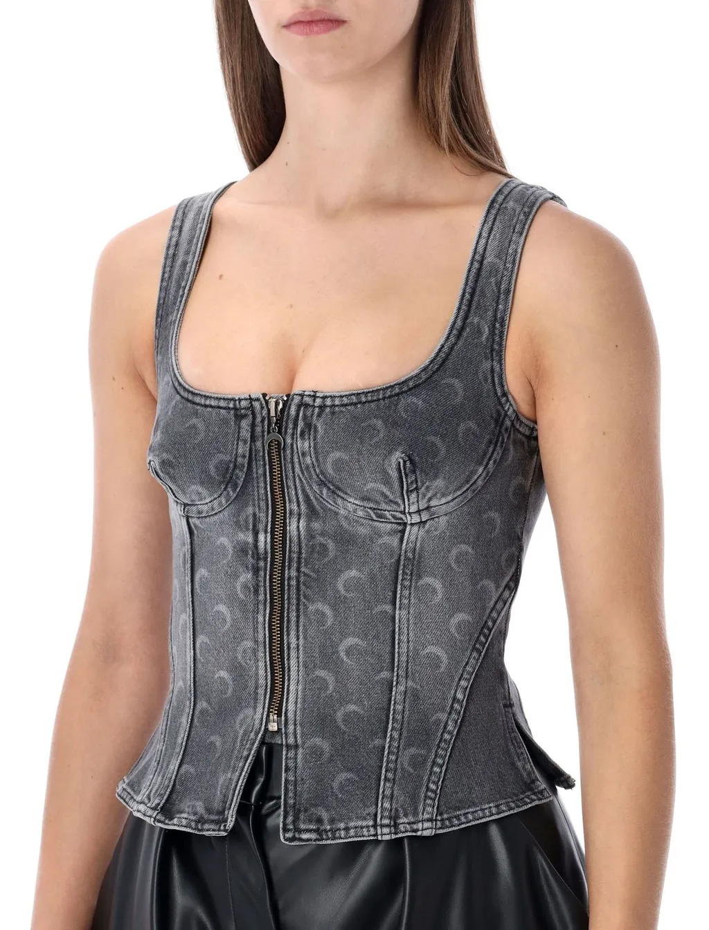 Denim Corset Top