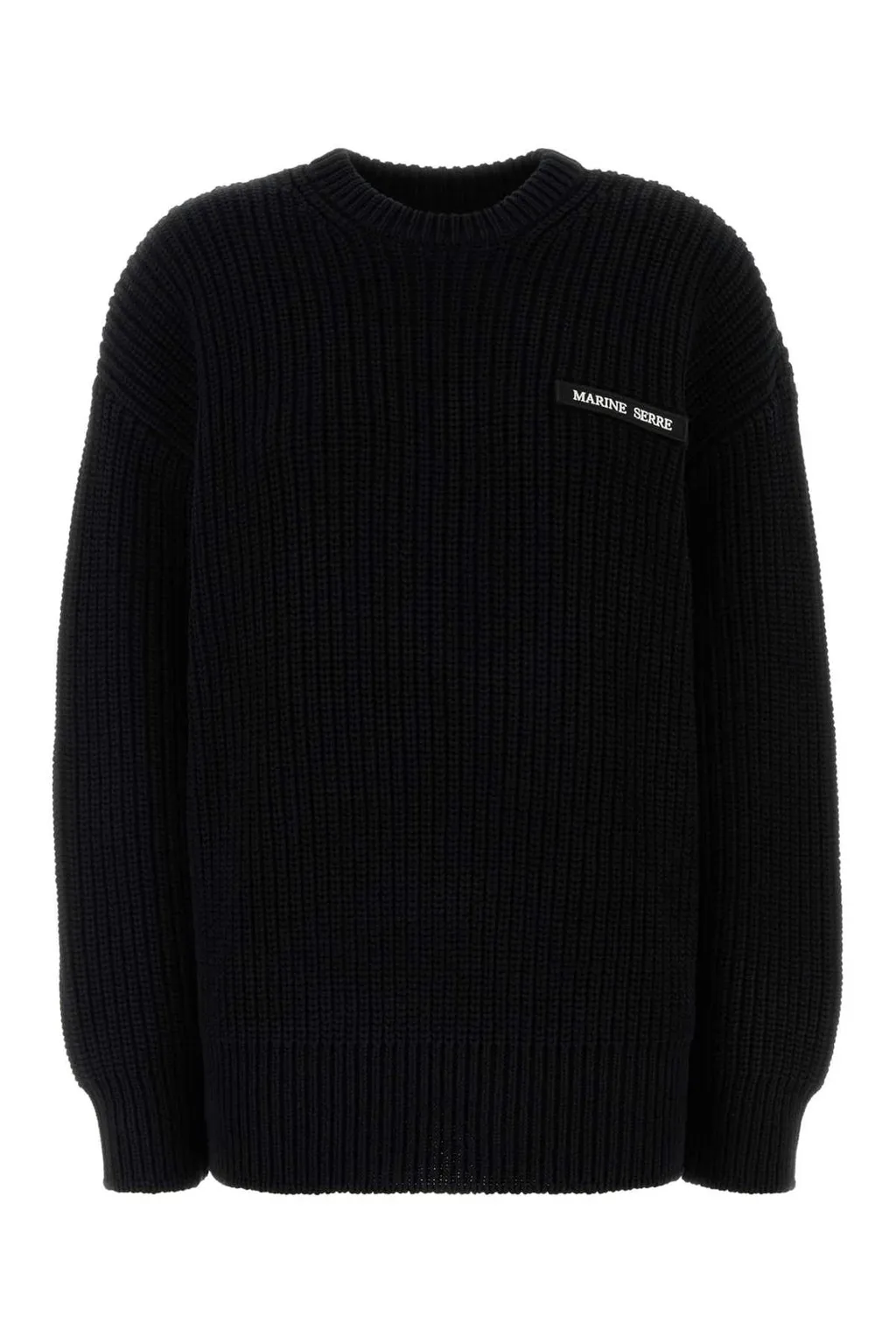 Logo Patch Crewneck Sweater