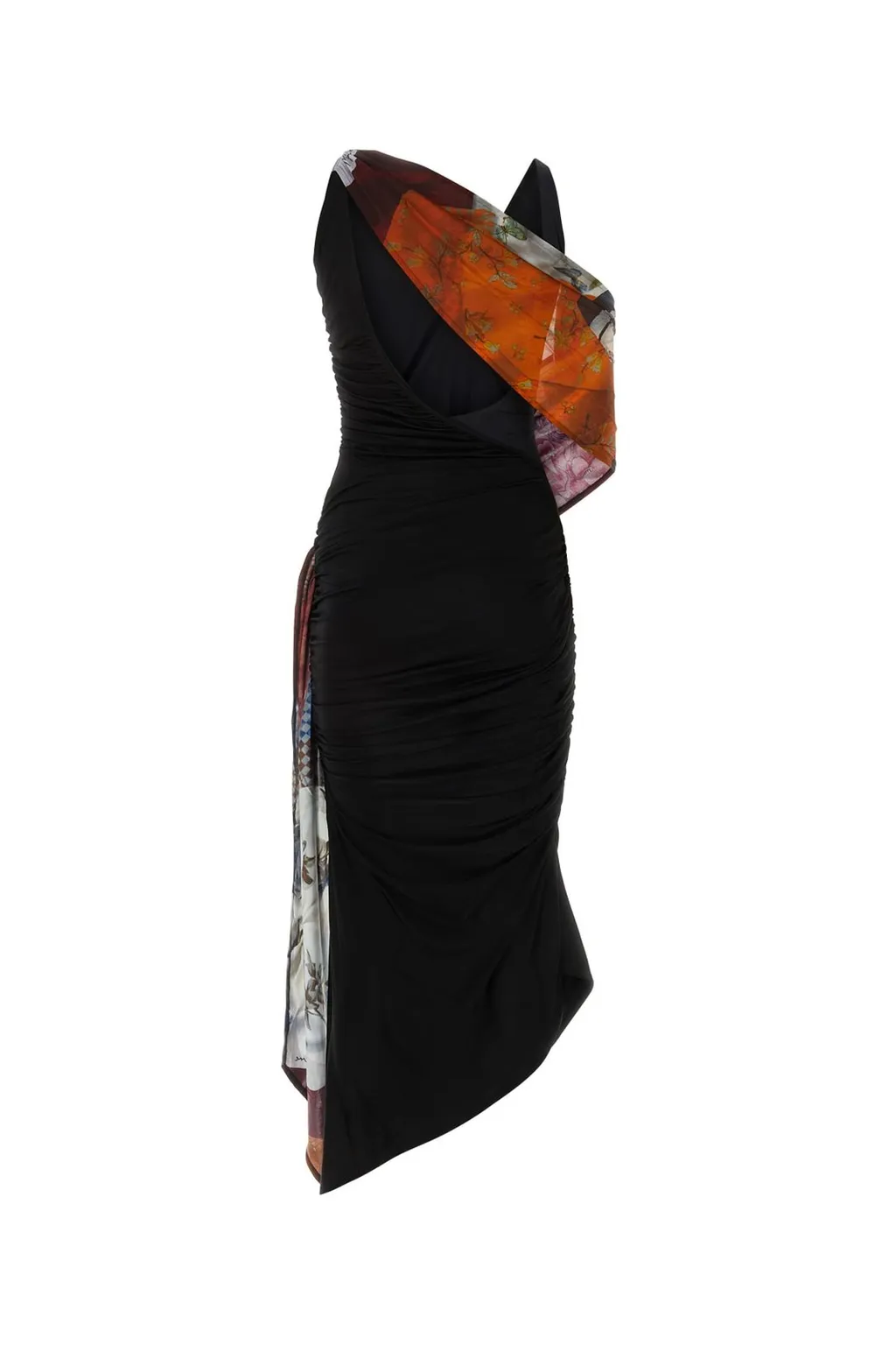 One-Shoulder Draped Dress