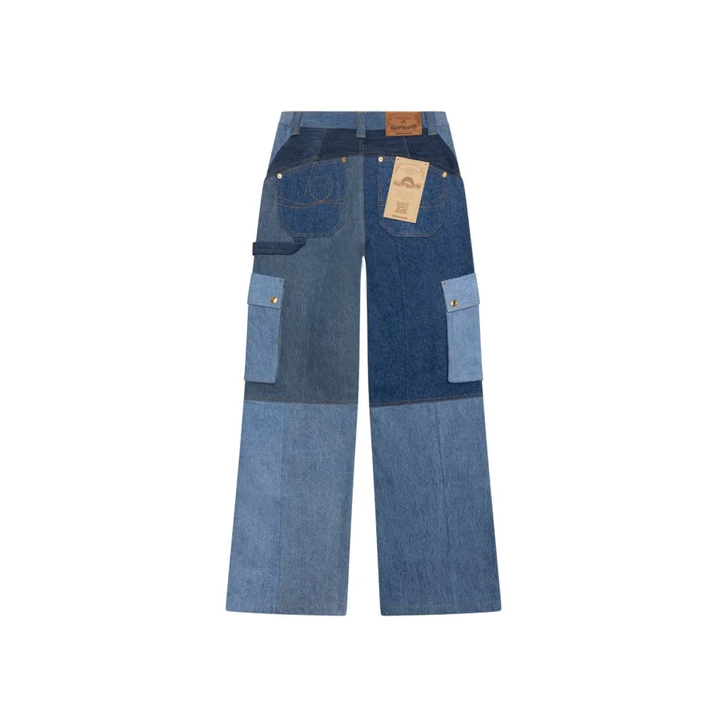 Patchwork Cargo Jeans
