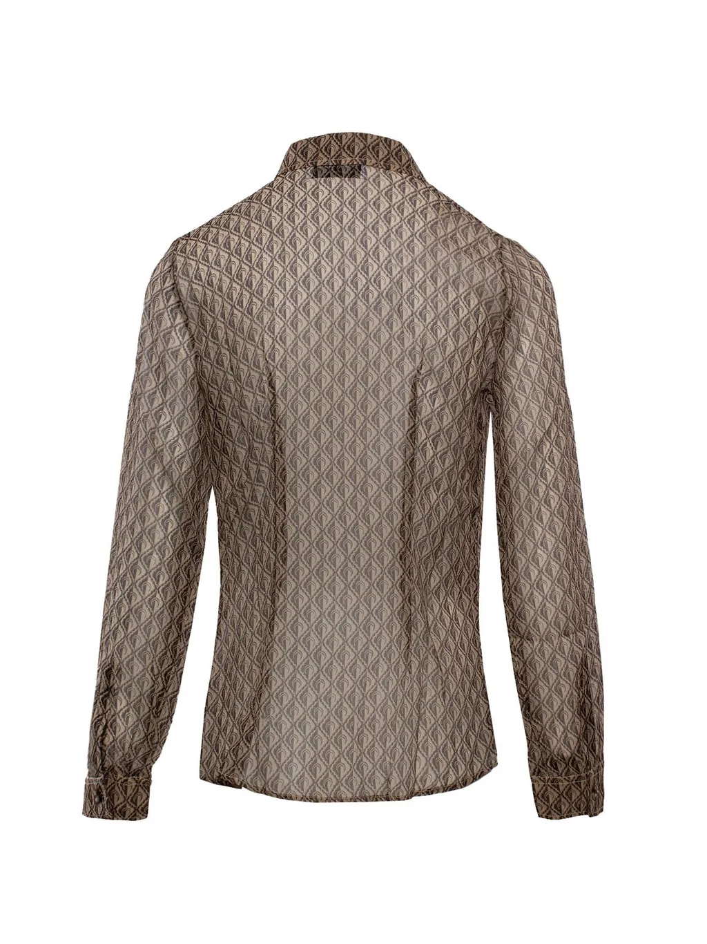 Geometric Print Silk Shirt
