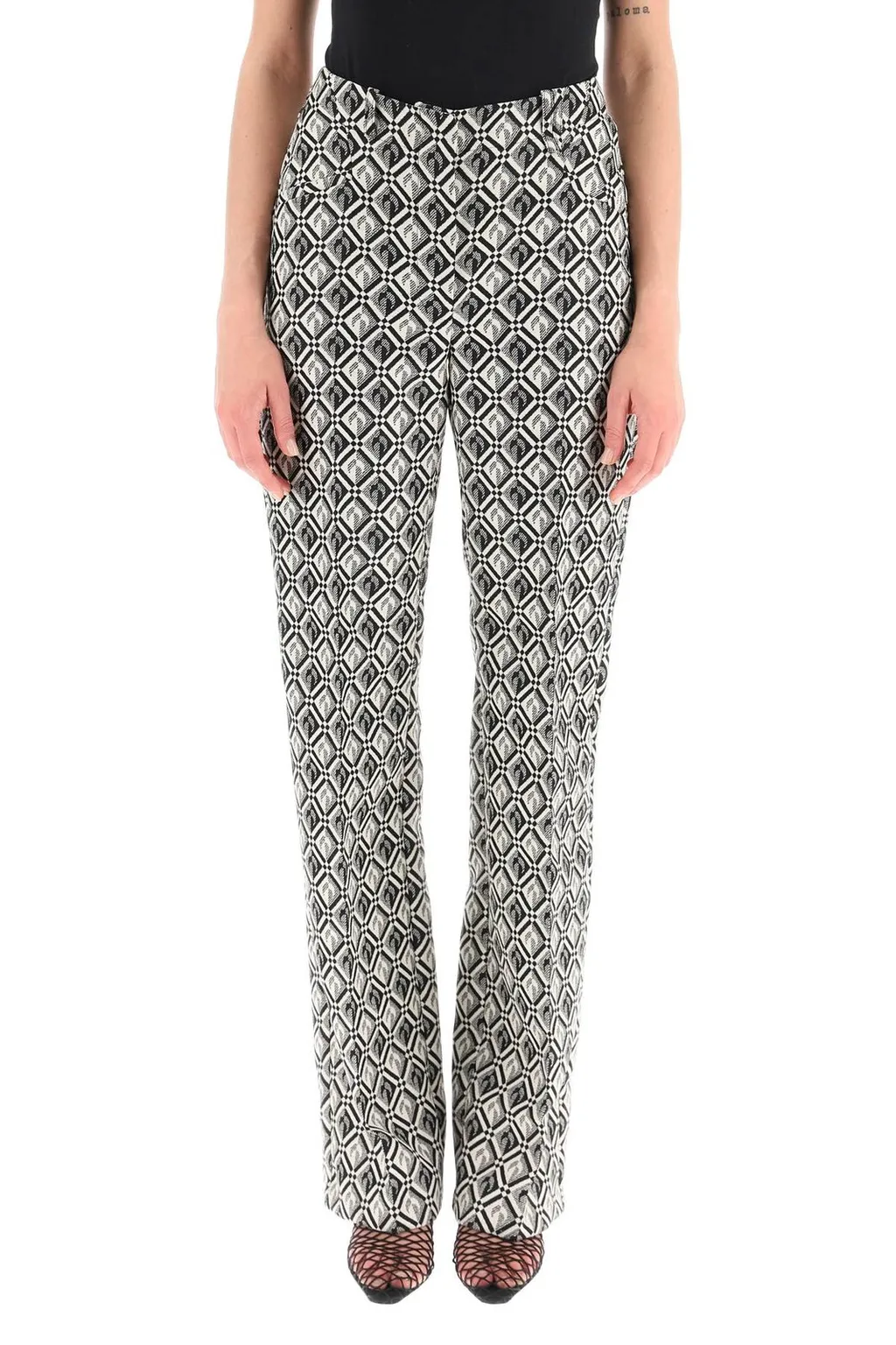 Diamond Print Trousers