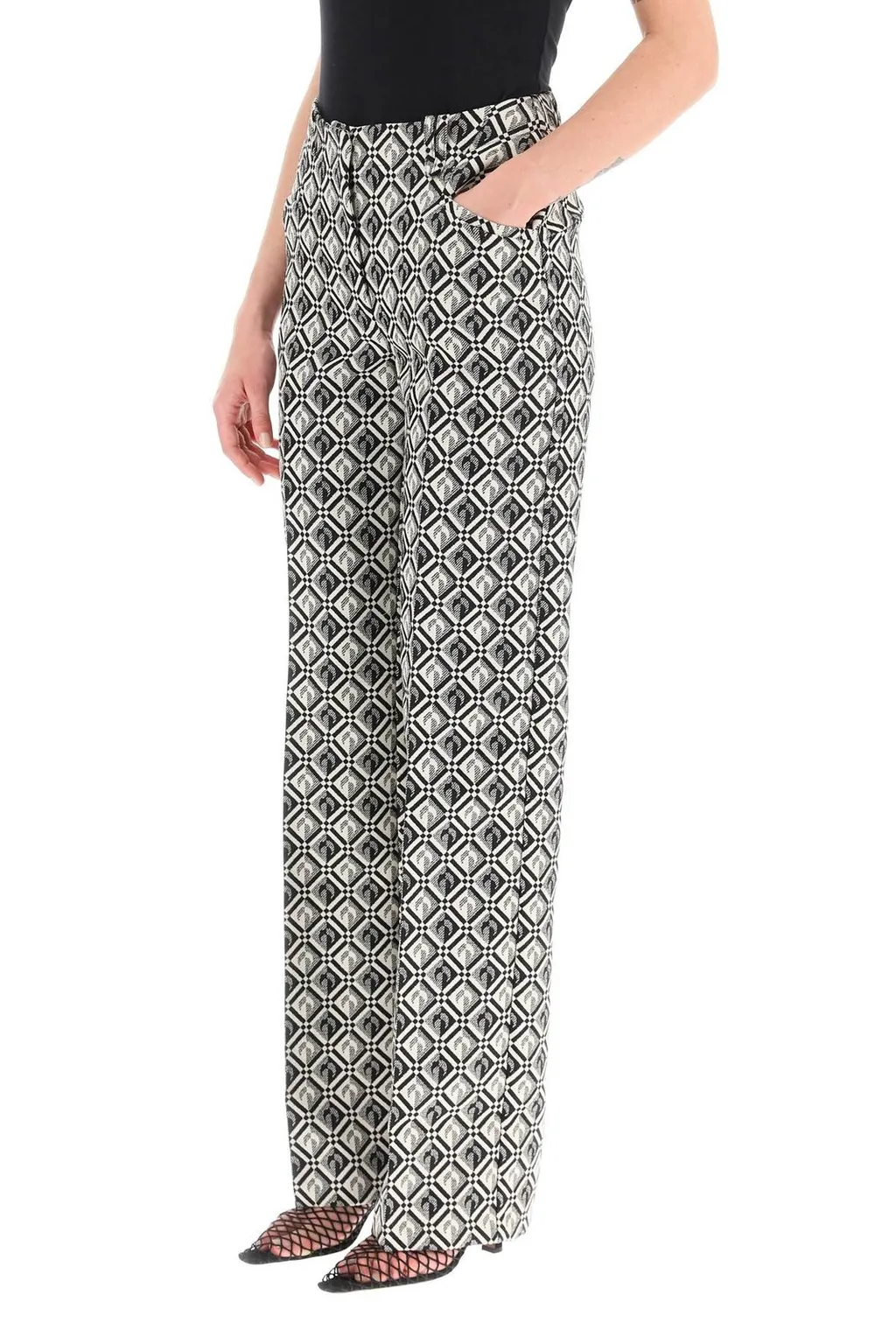 Diamond Print Trousers