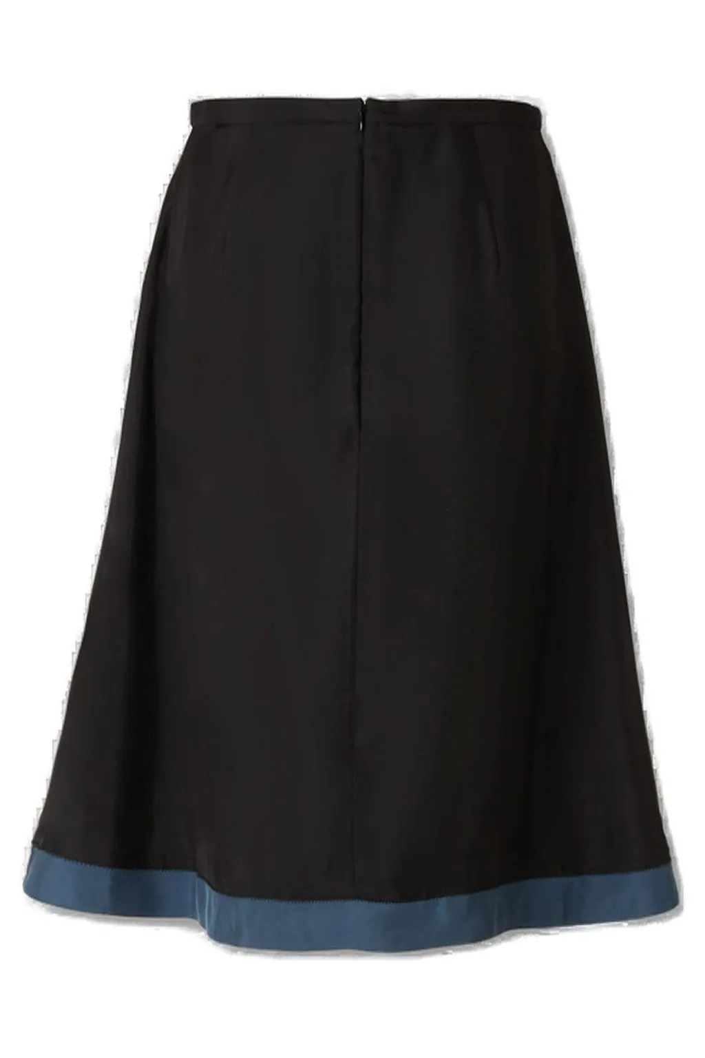 A-Line Skirt With Contrast Hem