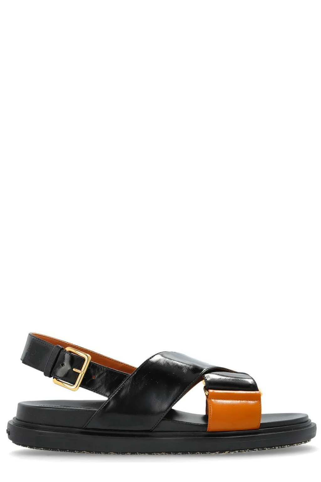 Two-Tone Leather Sandals