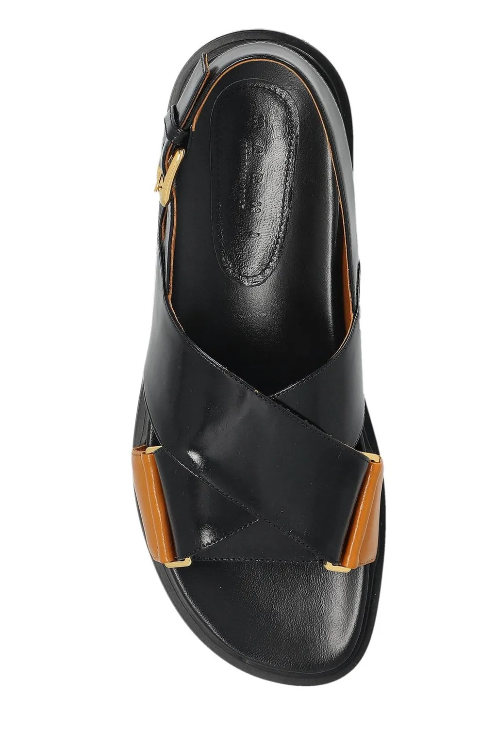 Two-Tone Leather Sandals