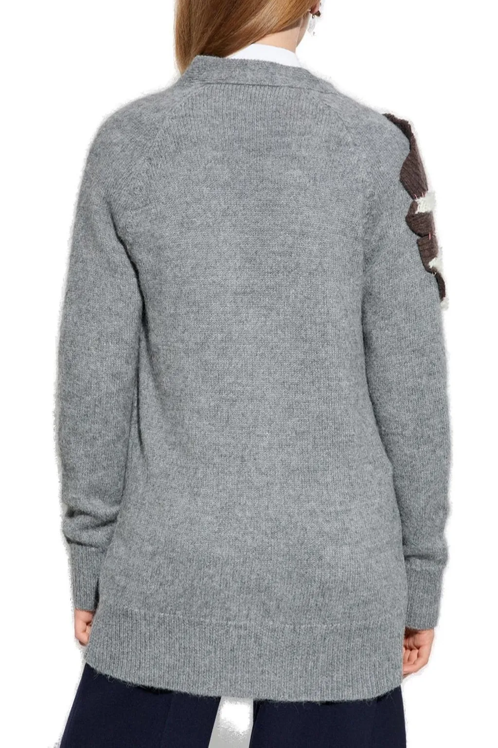 Cardigan With Appliqué Detail
