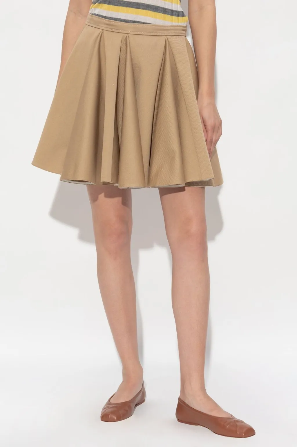 Pleated Midi Skirt
