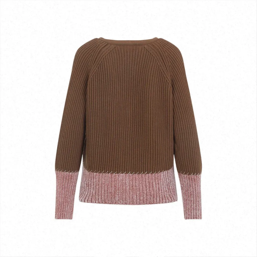 Colorblock Ribbed Cardigan