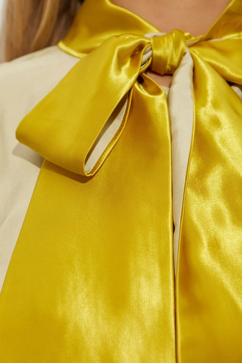 Satin Bow Blouse