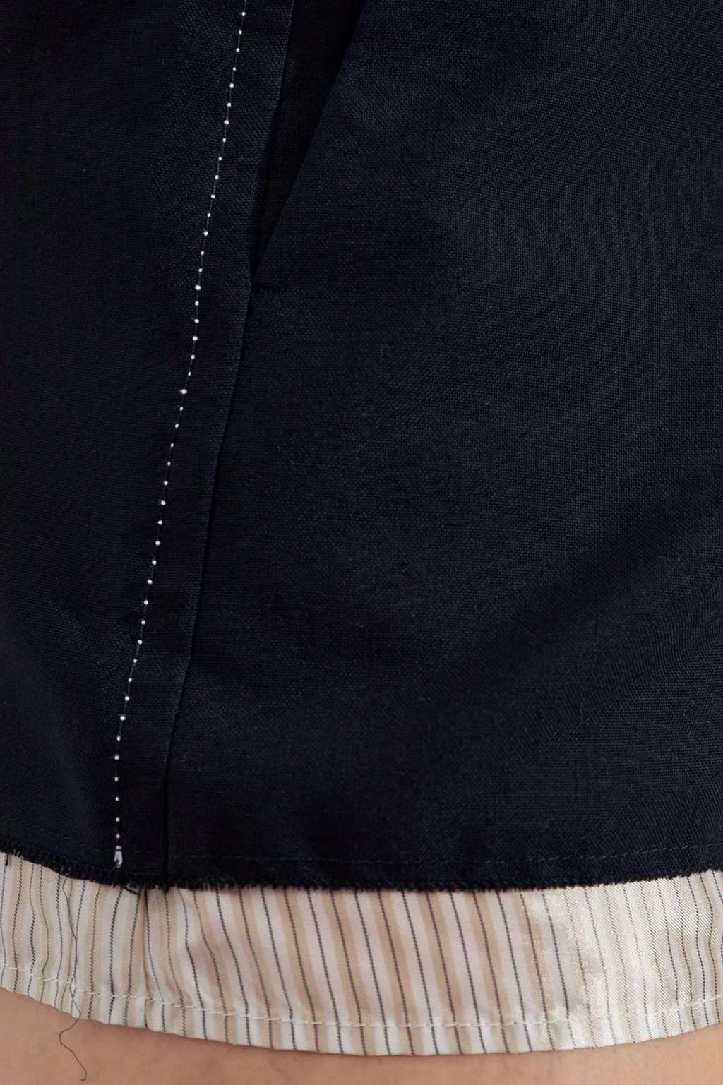 High-Waisted Shorts With Contrast Trim