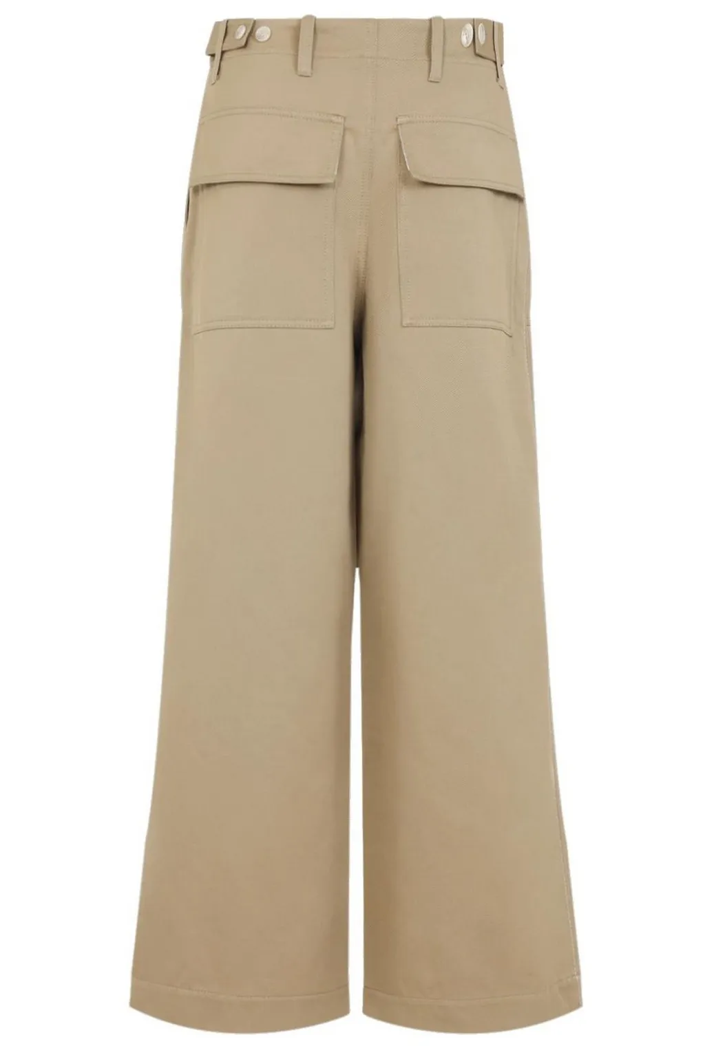 Wide-Leg Cropped Trousers