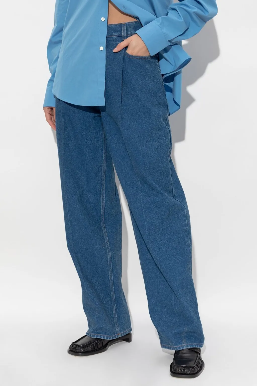 High-Waisted Wide-Leg Jeans