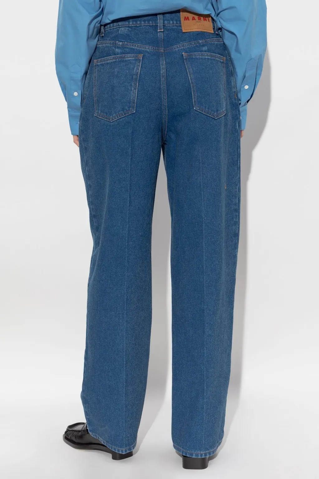 High-Waisted Wide-Leg Jeans