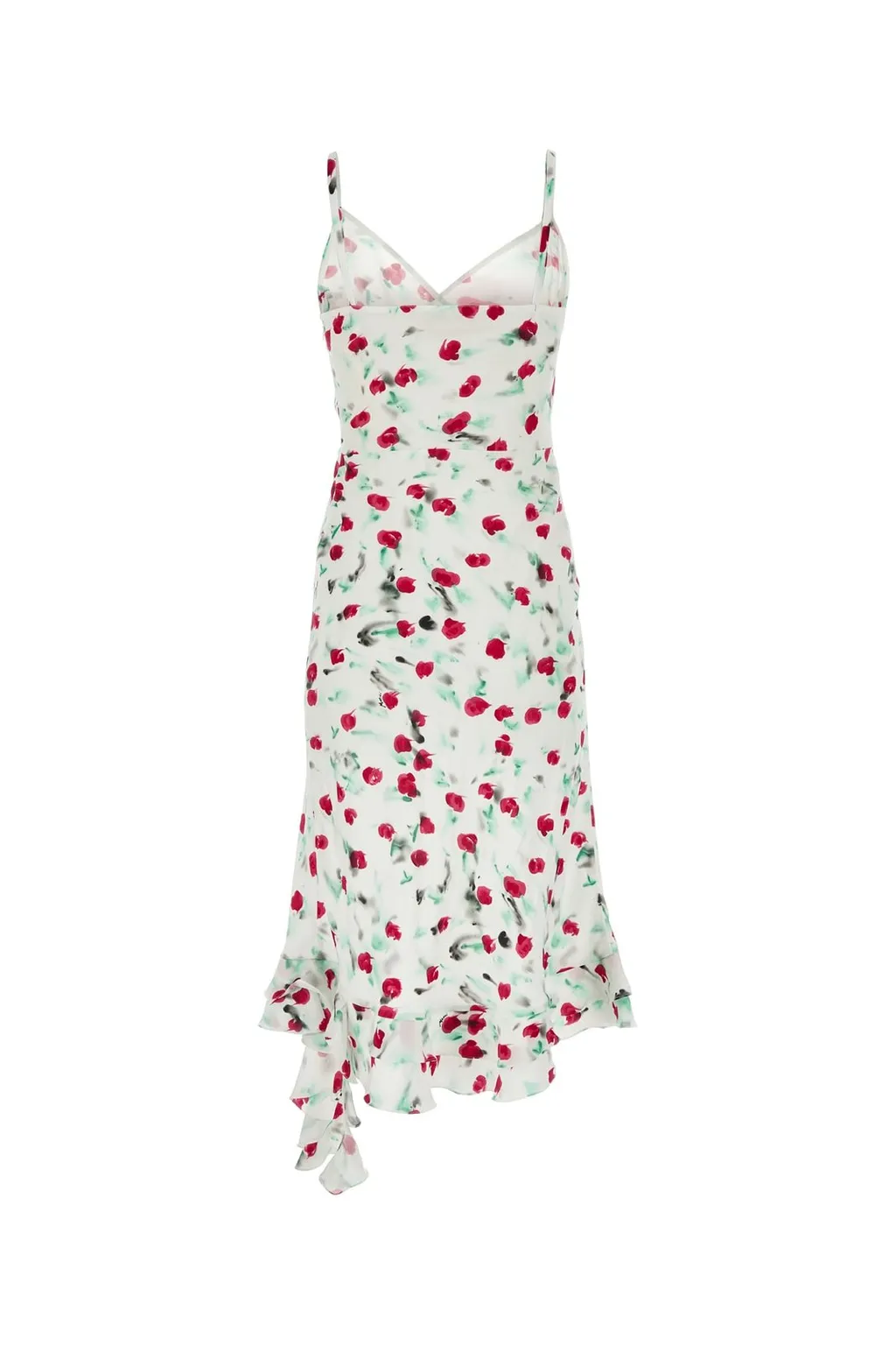 Floral Print Asymmetric Hem Dress