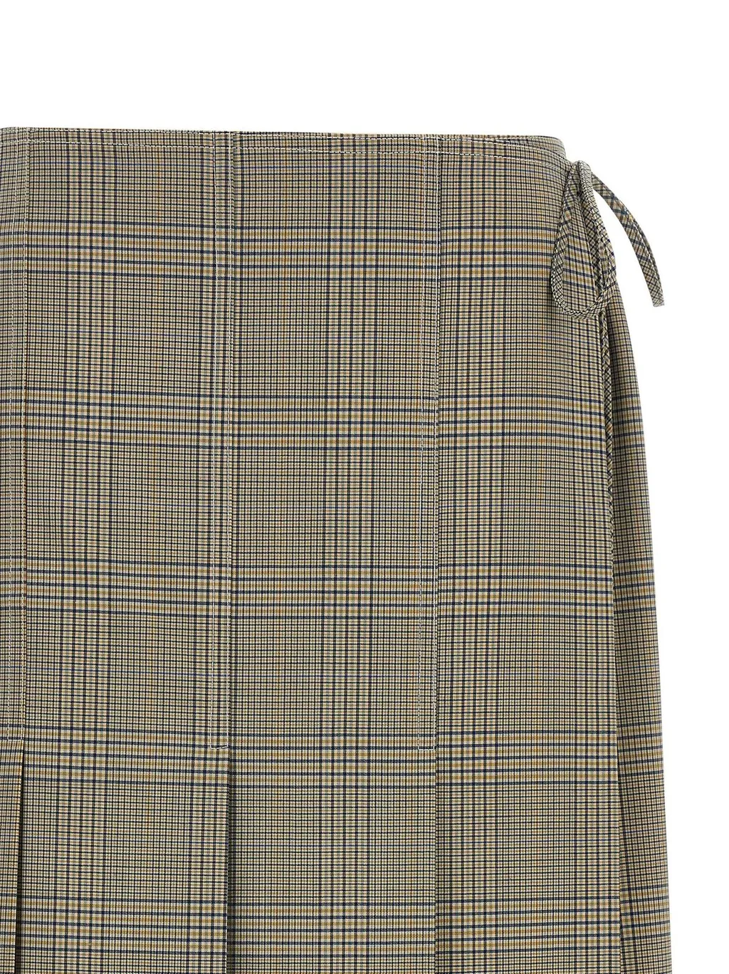 Pleated Wrap Skirt