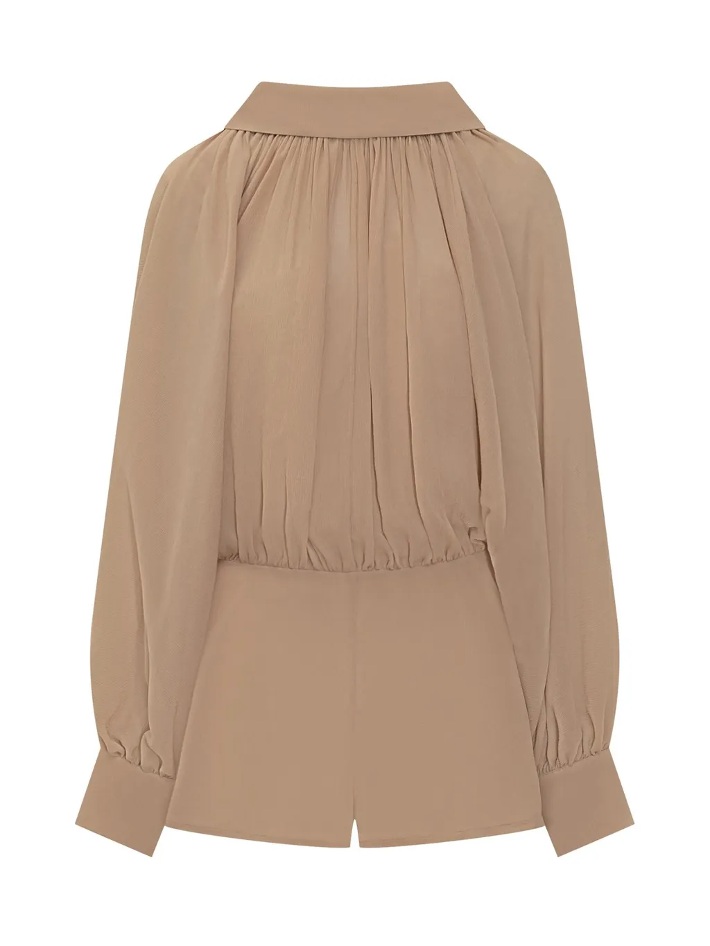 Ruched Blouse And Shorts Set