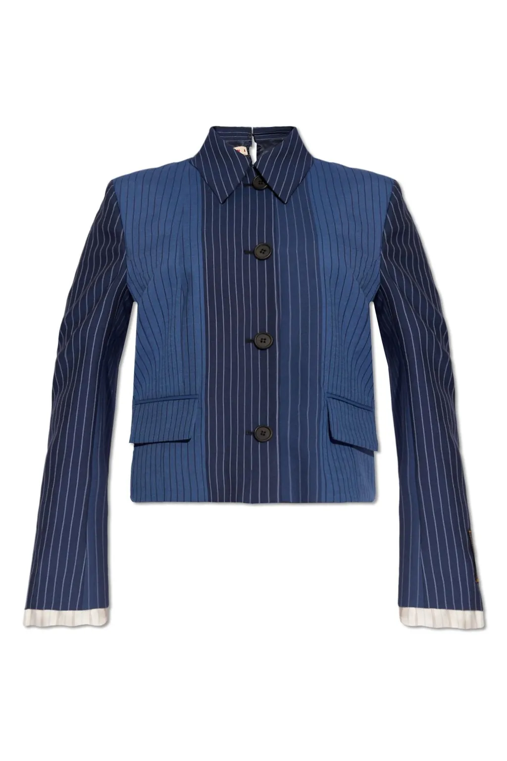 Patchwork Striped Blazer