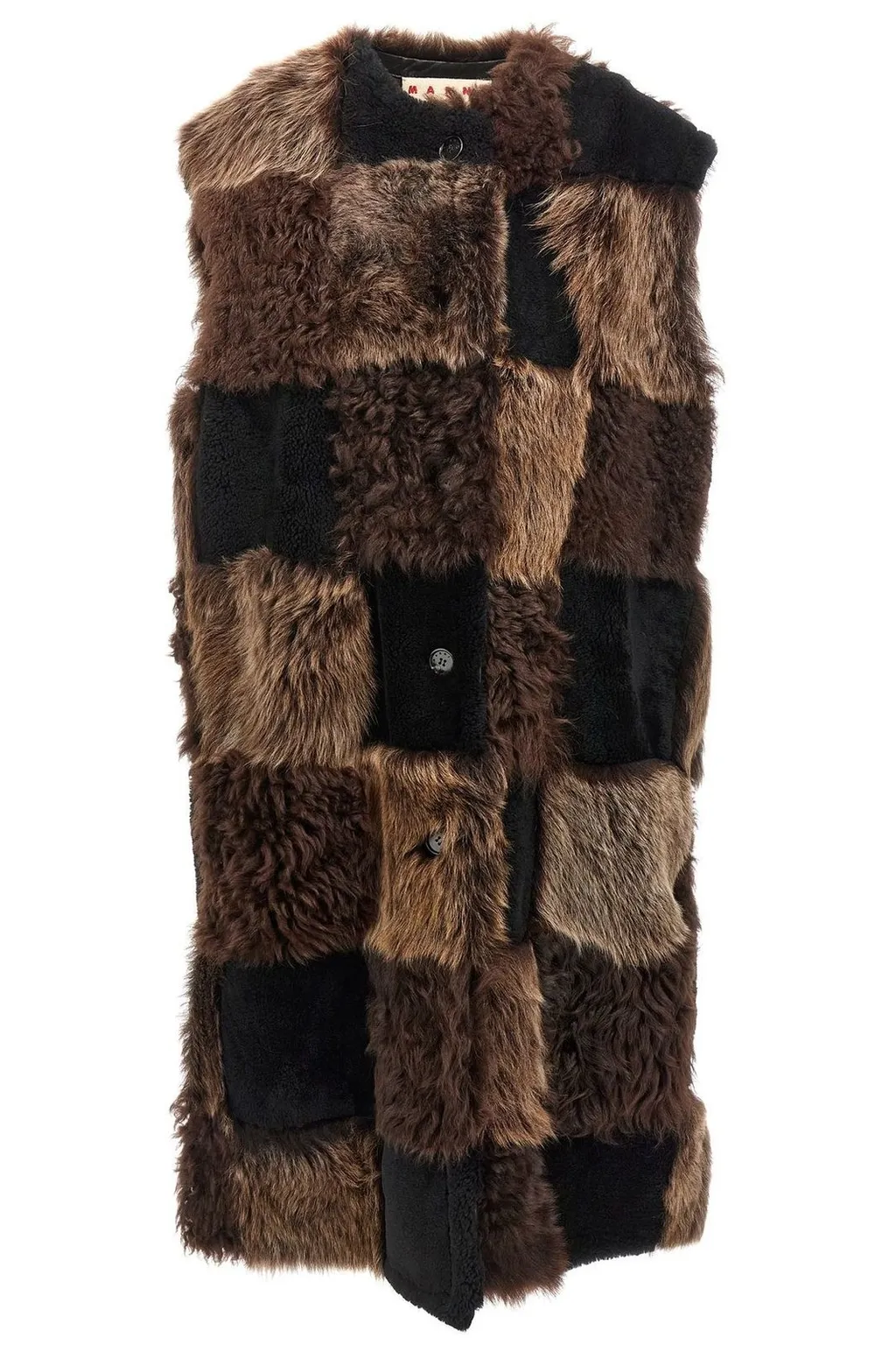 Patchwork Long Vest