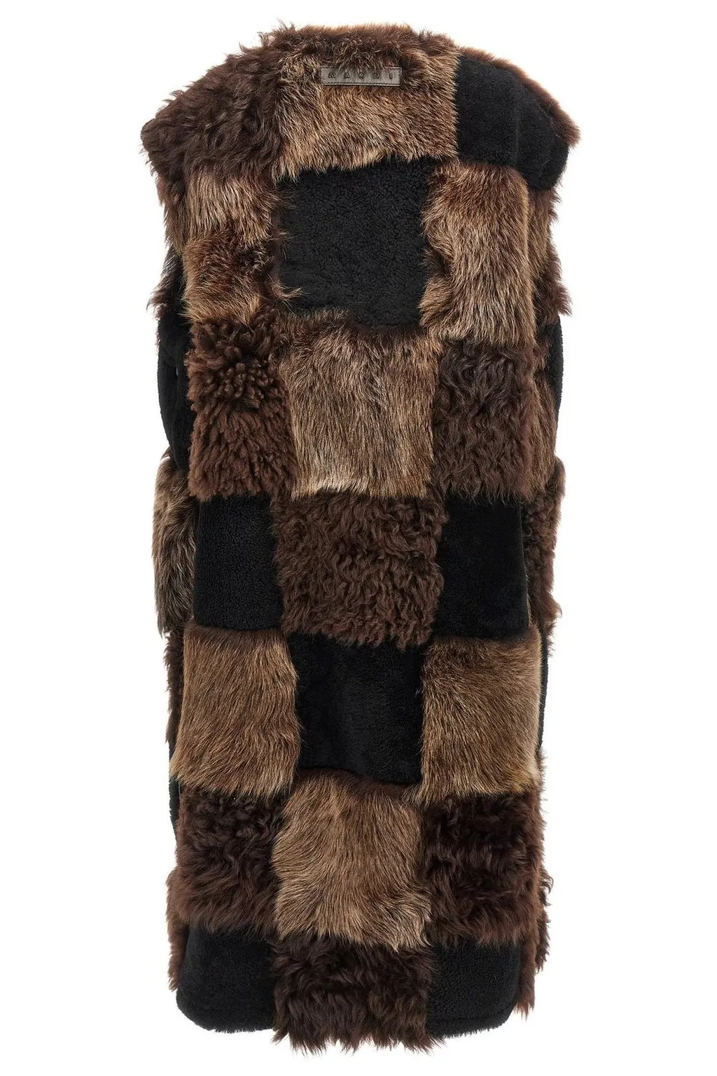 Patchwork Long Vest