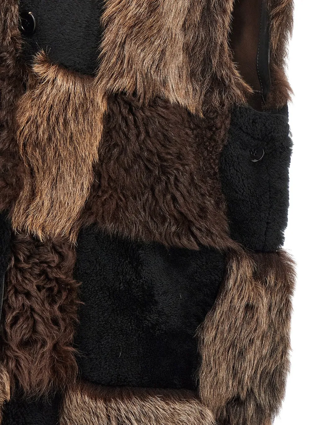 Patchwork Long Vest